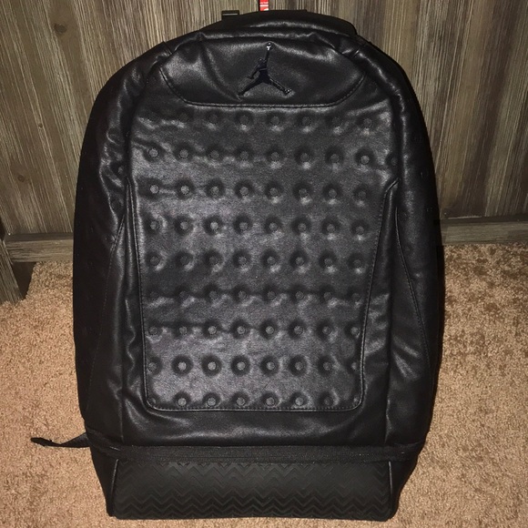 jordan backpack with shoe on bottom